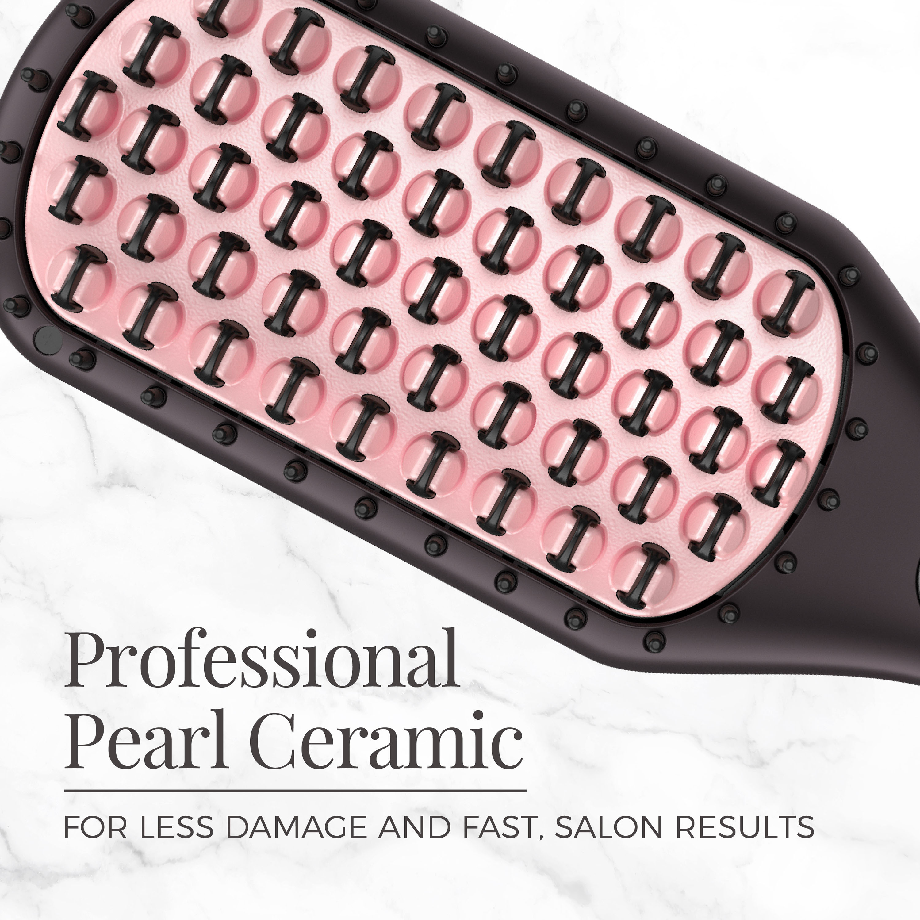 Pro Full Size Pearl Ceramic Heated Smoothing Brush Remington